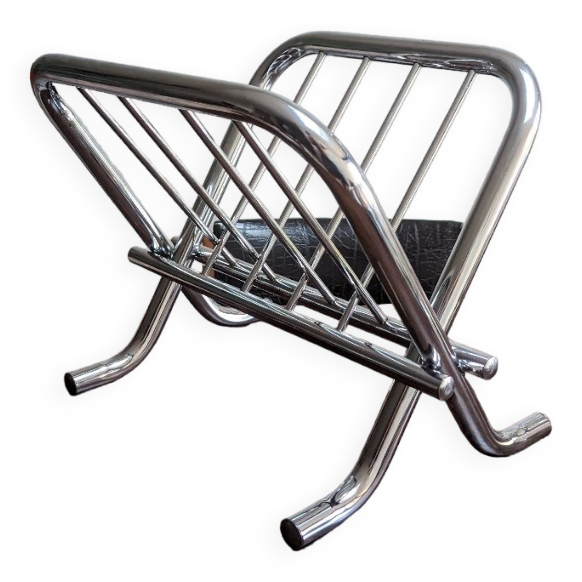 Porte revue chrome vintage