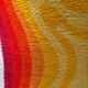 1970 vintage orange Bergos wool rug