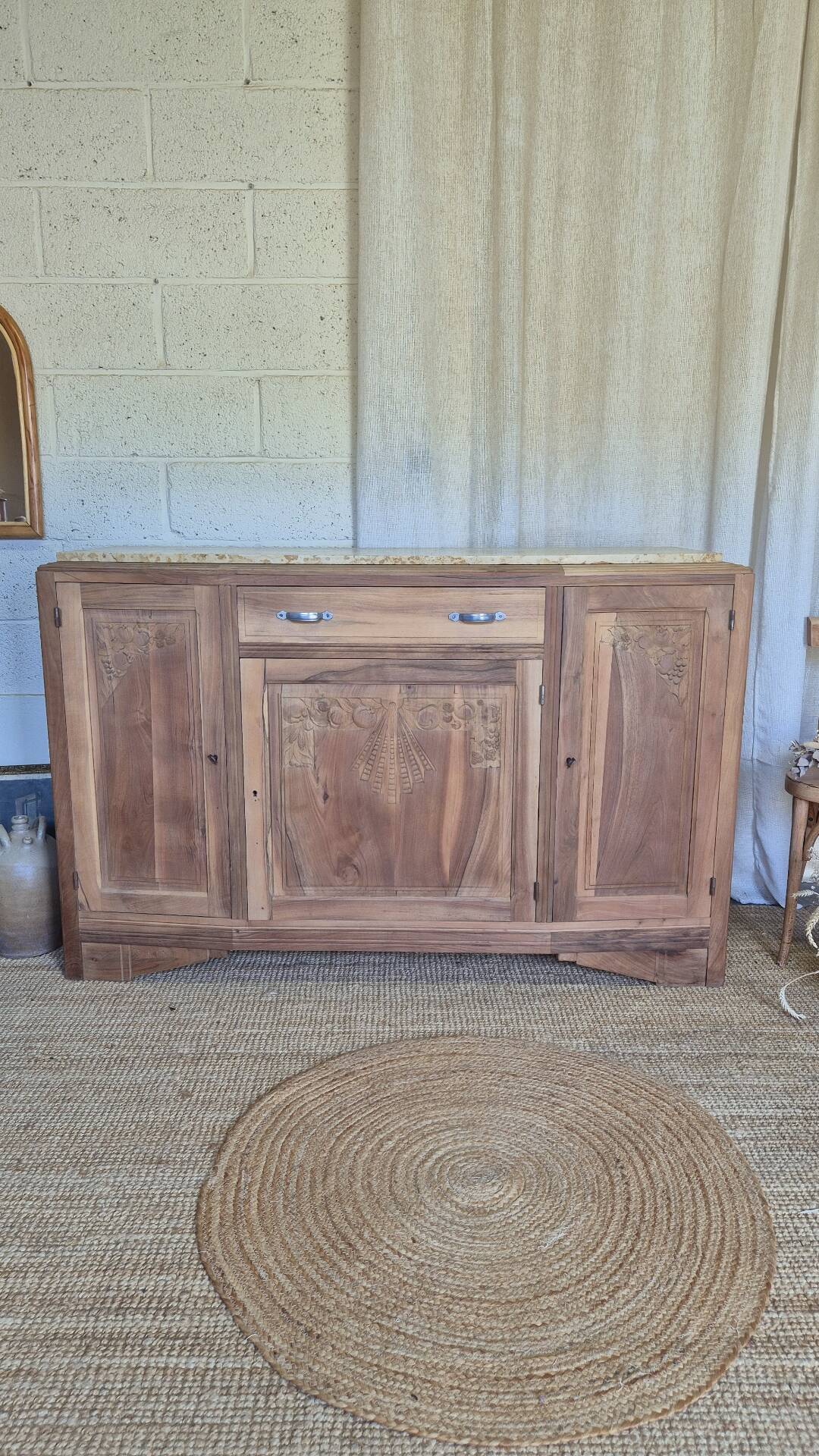 Buffet art déco noyer