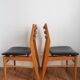 Lot de 2 chaises bois et skai