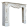 Louis XV style fireplace in Carrara marble circa 1880