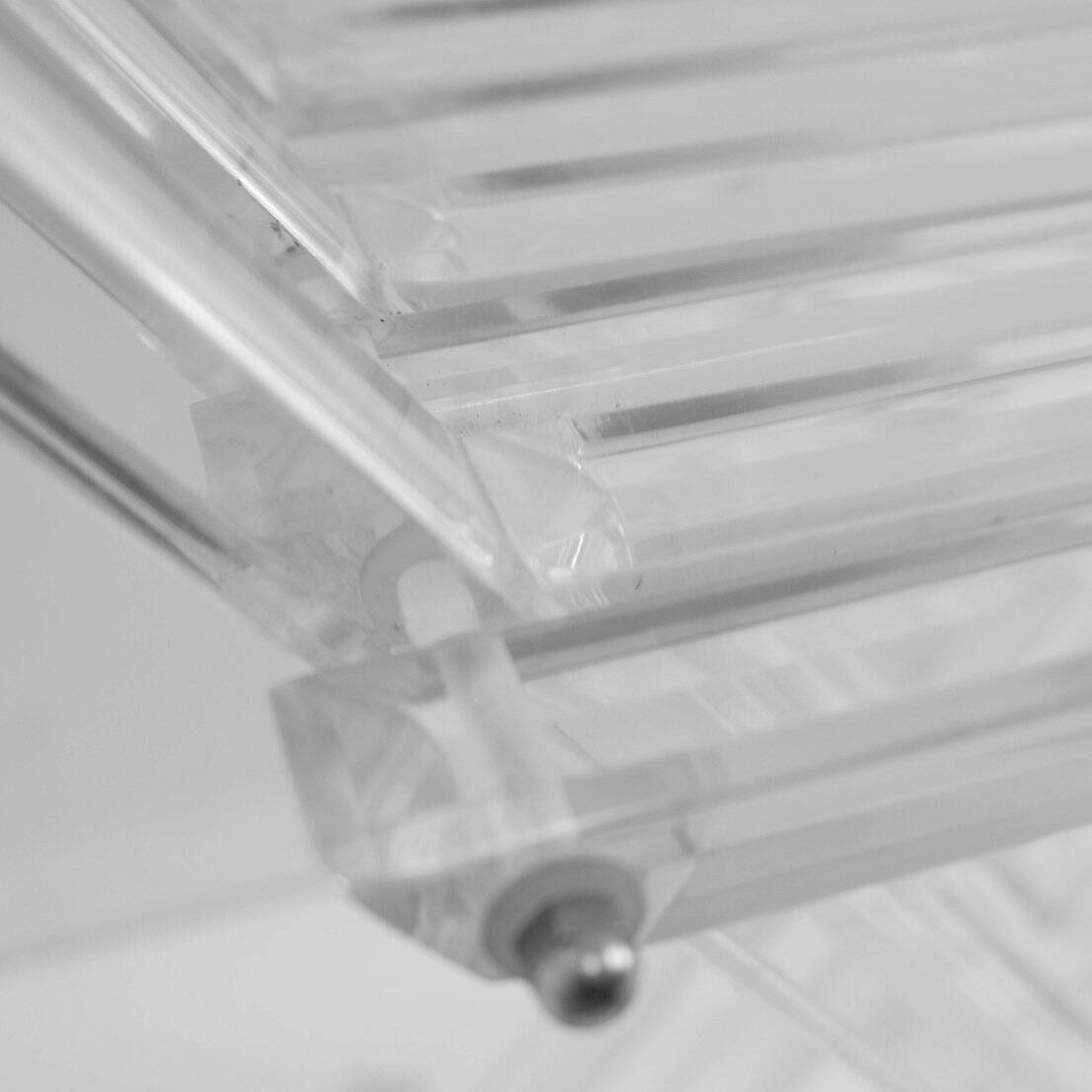 "Transparency" collection By David Lange "Dagobert" Curule seat - 1970s