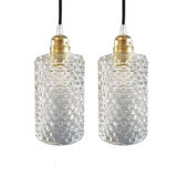 Set of two vintage walking lamps