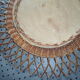 Miroir rotin soleil vintage 50x50cm