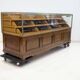Shop counter made of birch and oak with twenty drawers, 1940s.