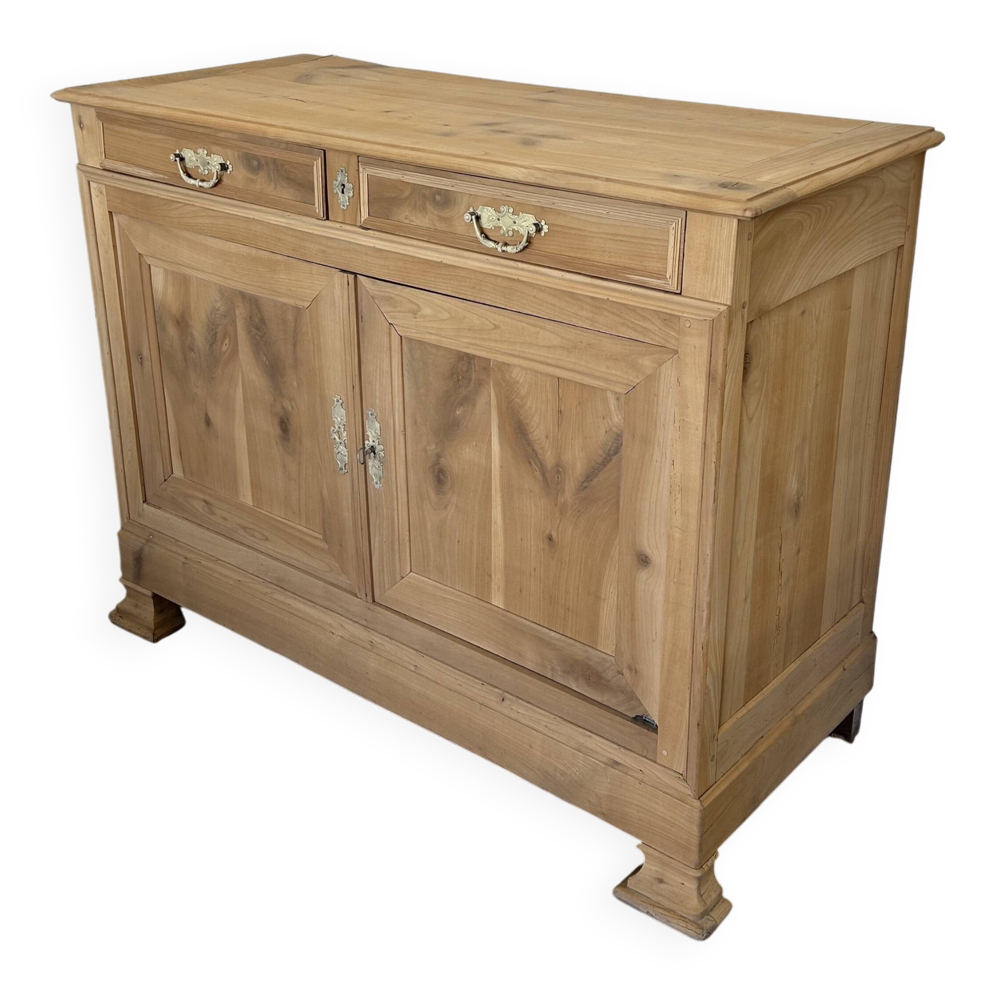 2-door solid wood airbrushed sideboard