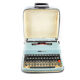 Olivetti Lettera 32 blue pastel Qwerty English
