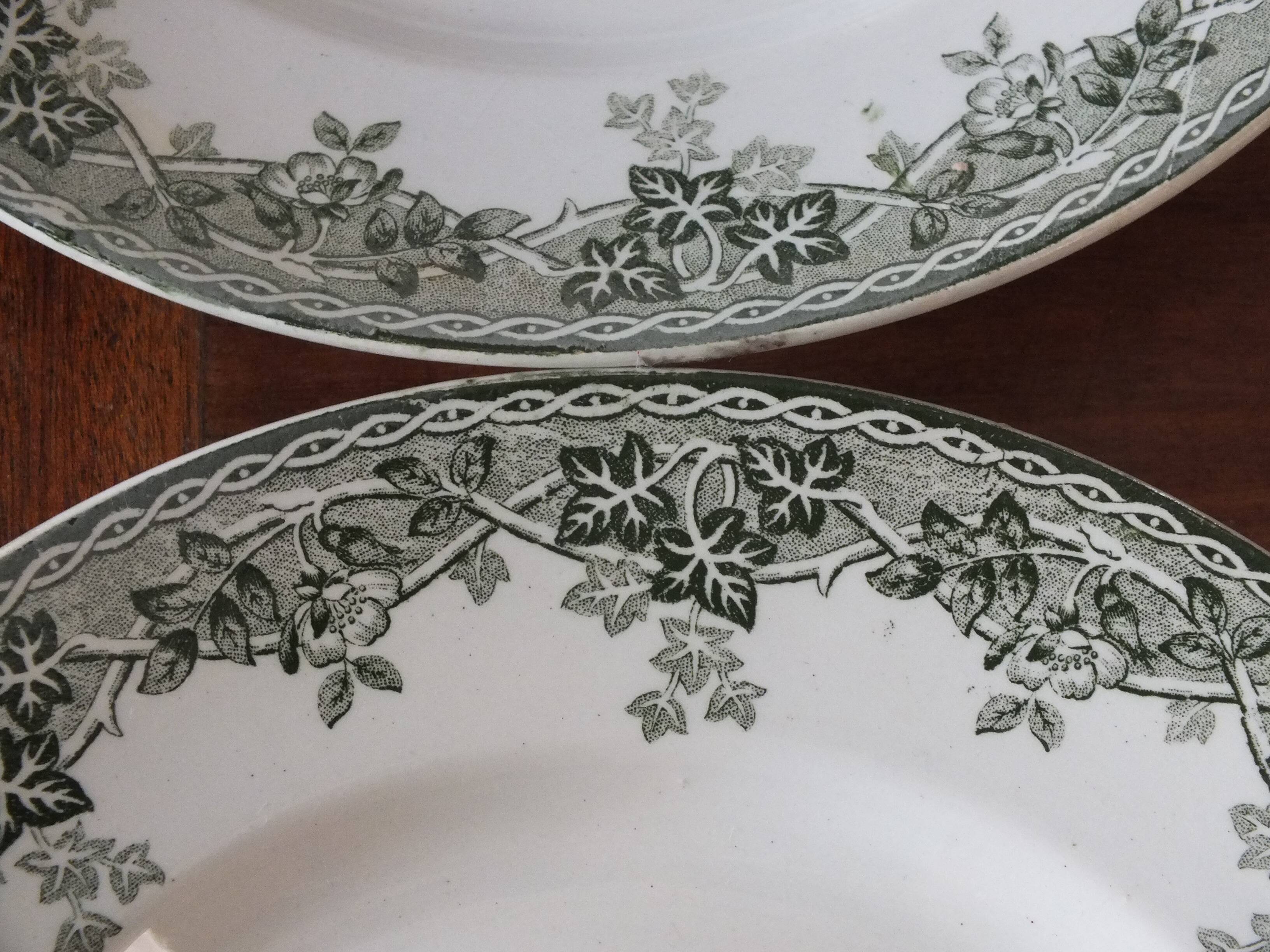 4 flat plates Terre de Fer Saint Amand and Hamage summer model