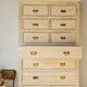 Craft furniture haberdashery - tall patinated chest of drawers - XXL chest of drawers