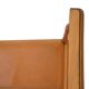 Wood and leather chairs, 1970s, set of 4