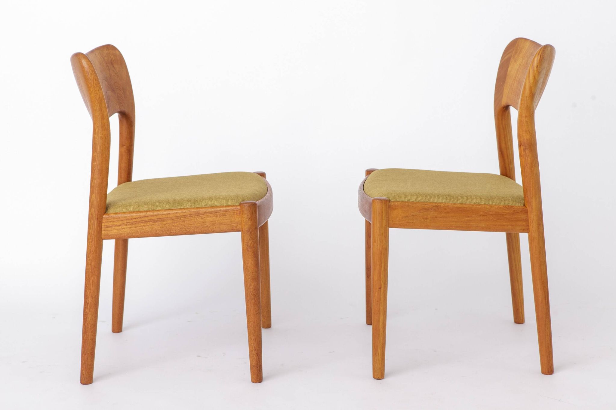2 Niels Koefoed “Ole” Dining Chairs, Danish Mid Century Teak Chairs 1970s
