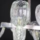 Amazing 6 Light BarovierArt Deco Chandelier, "Bullicante" Glass Murano, 194