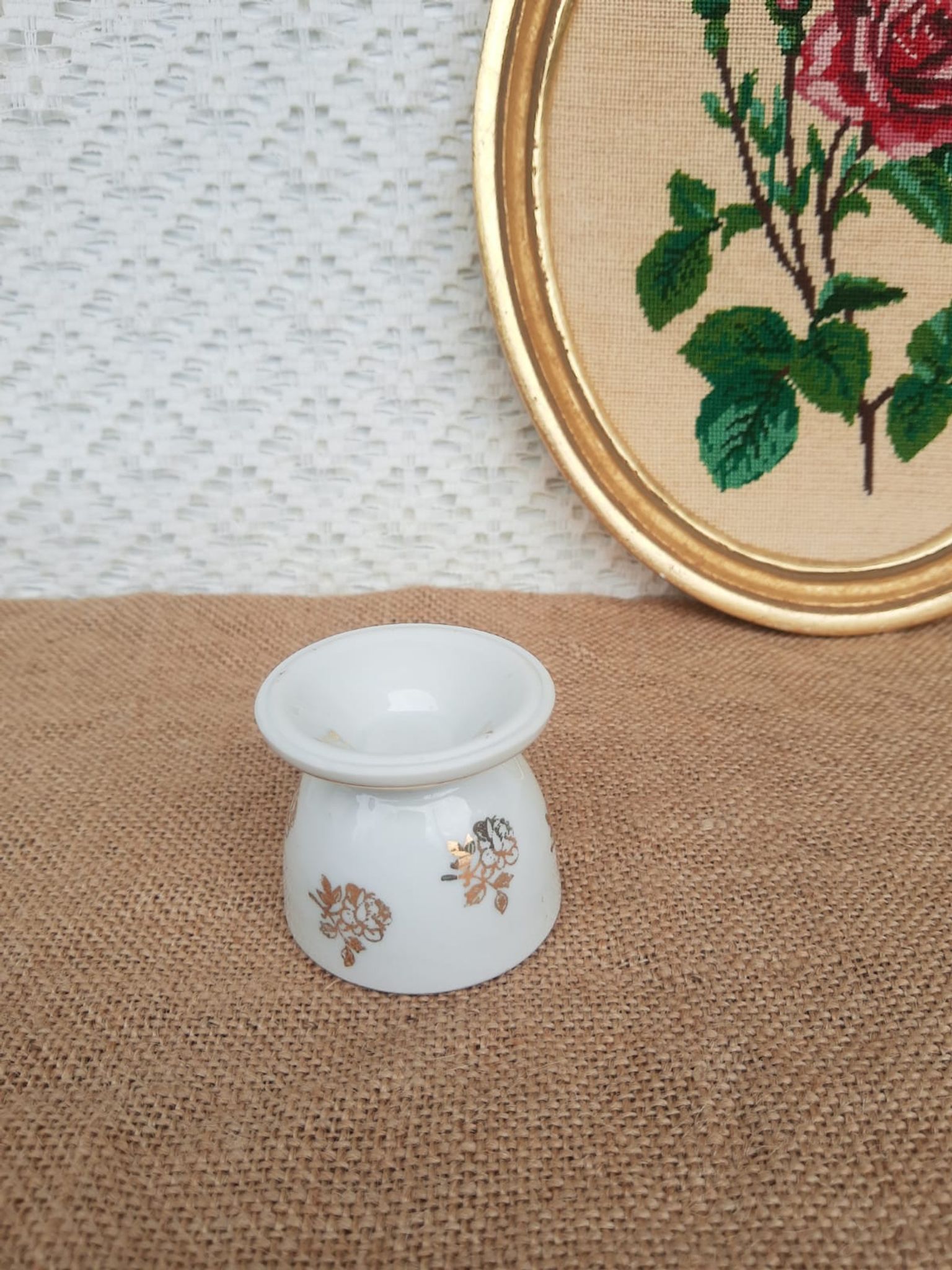 Old Berry egg cup high porcelain France vintage