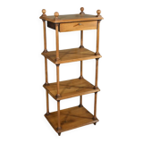 Small solid walnut shelf unit – 1900