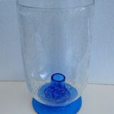 Bubbled glass vase transformable into a photophore