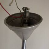 Globe pension suspension in opaline and aluminum 1950