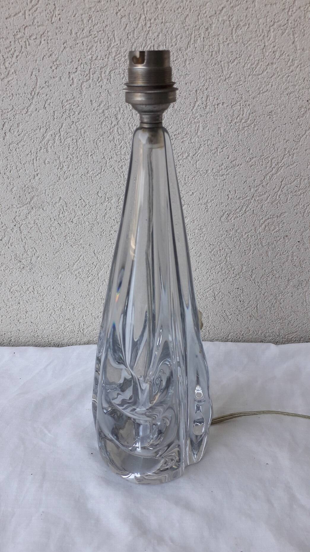 Lamp base in crystal Ile de France