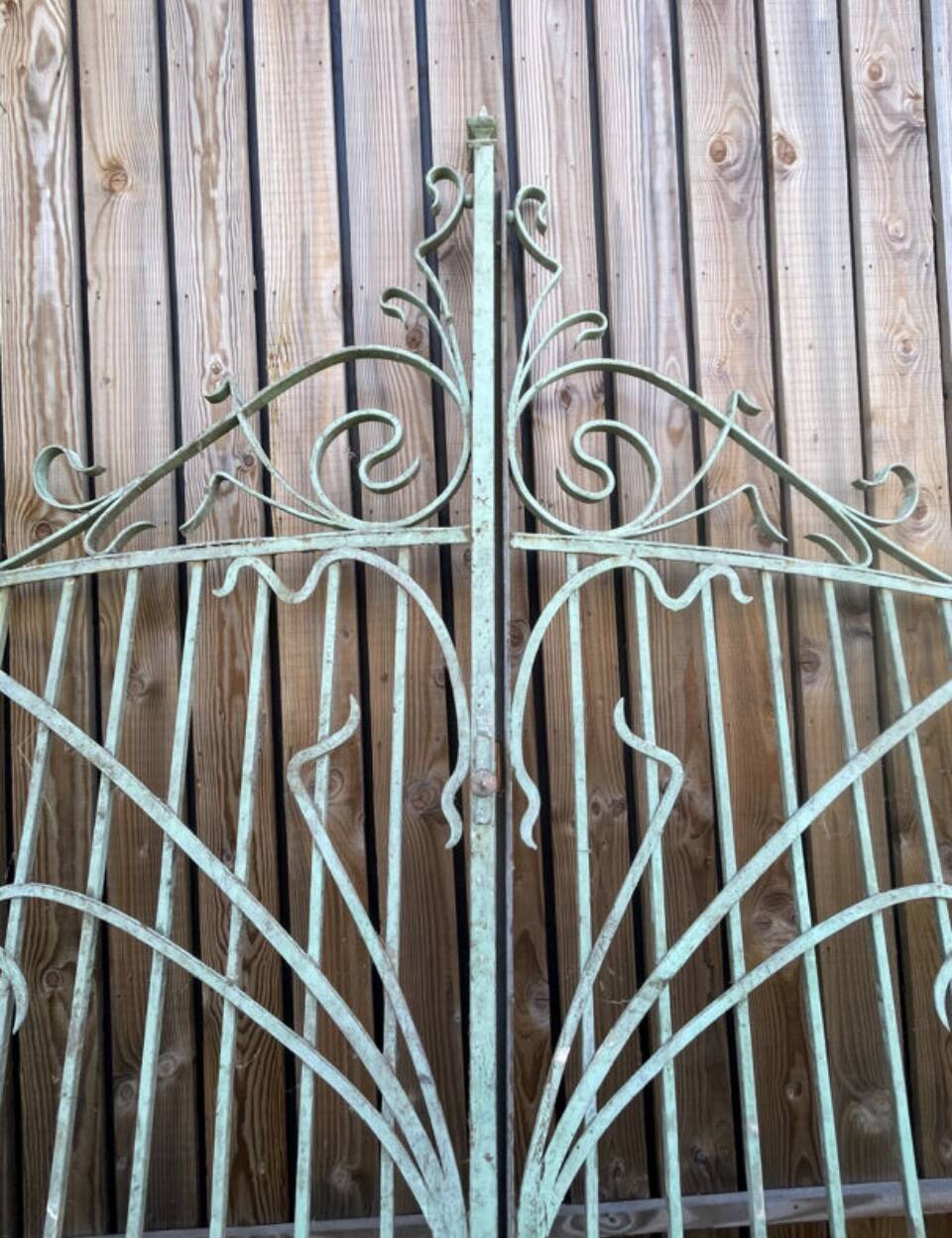 Portail fer forgé XIXe art nouveau deco