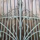 Portail fer forgé XIXe art nouveau deco