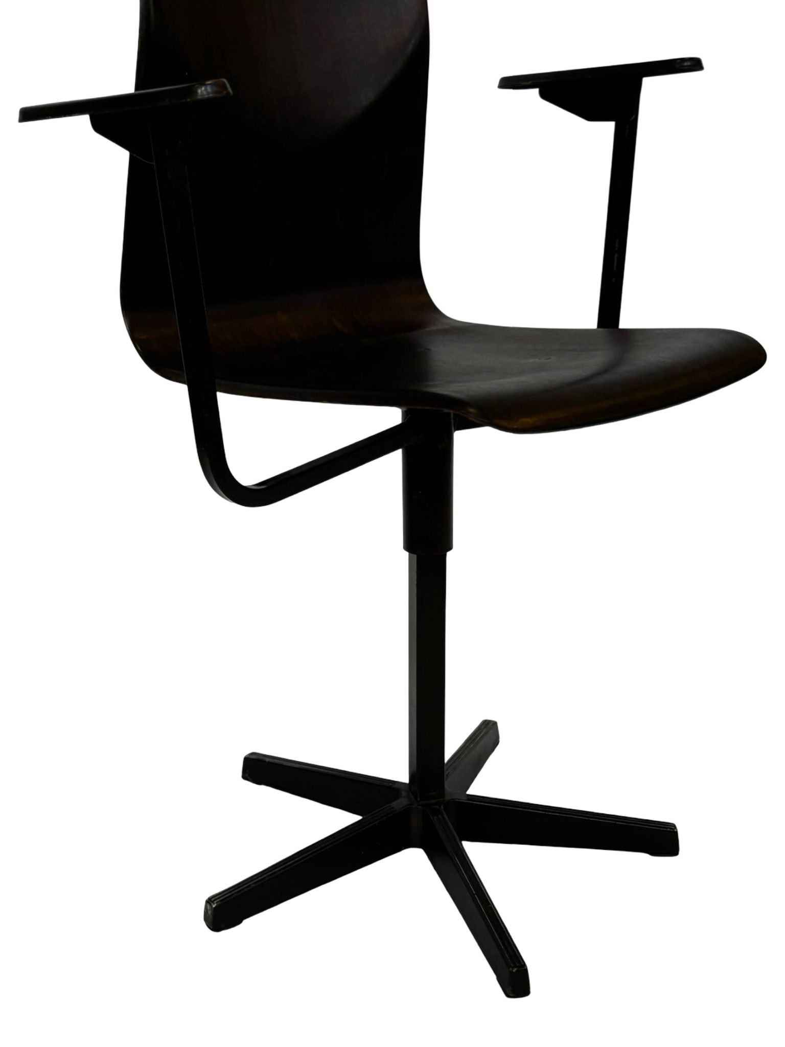 Vintage Galvanitas Pagholz school chair work with armrests dutch design