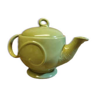 Green Ceramic Plant Teapot