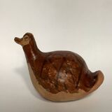 Poterie artisanale en forme de canard
