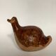 Poterie artisanale en forme de canard