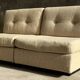 Pair of upholstered armchairs in mottled wool by Eddie Harlis - International Furniture