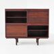 Meuble Gianfranco Frattini modèle 504 en palissandre Bernini Italie 1960