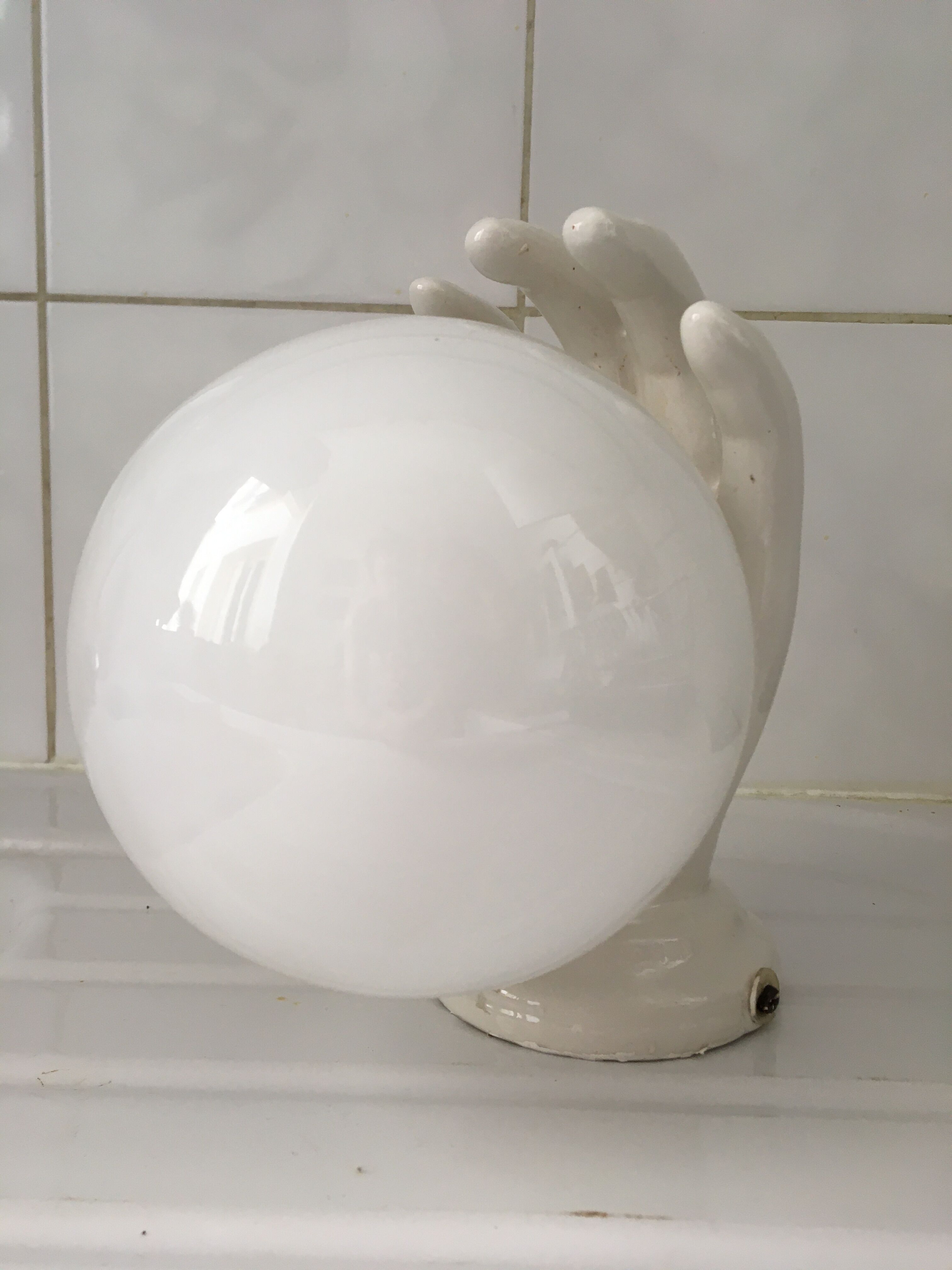 Wall lamp hand lamp ceramic vintage 70s