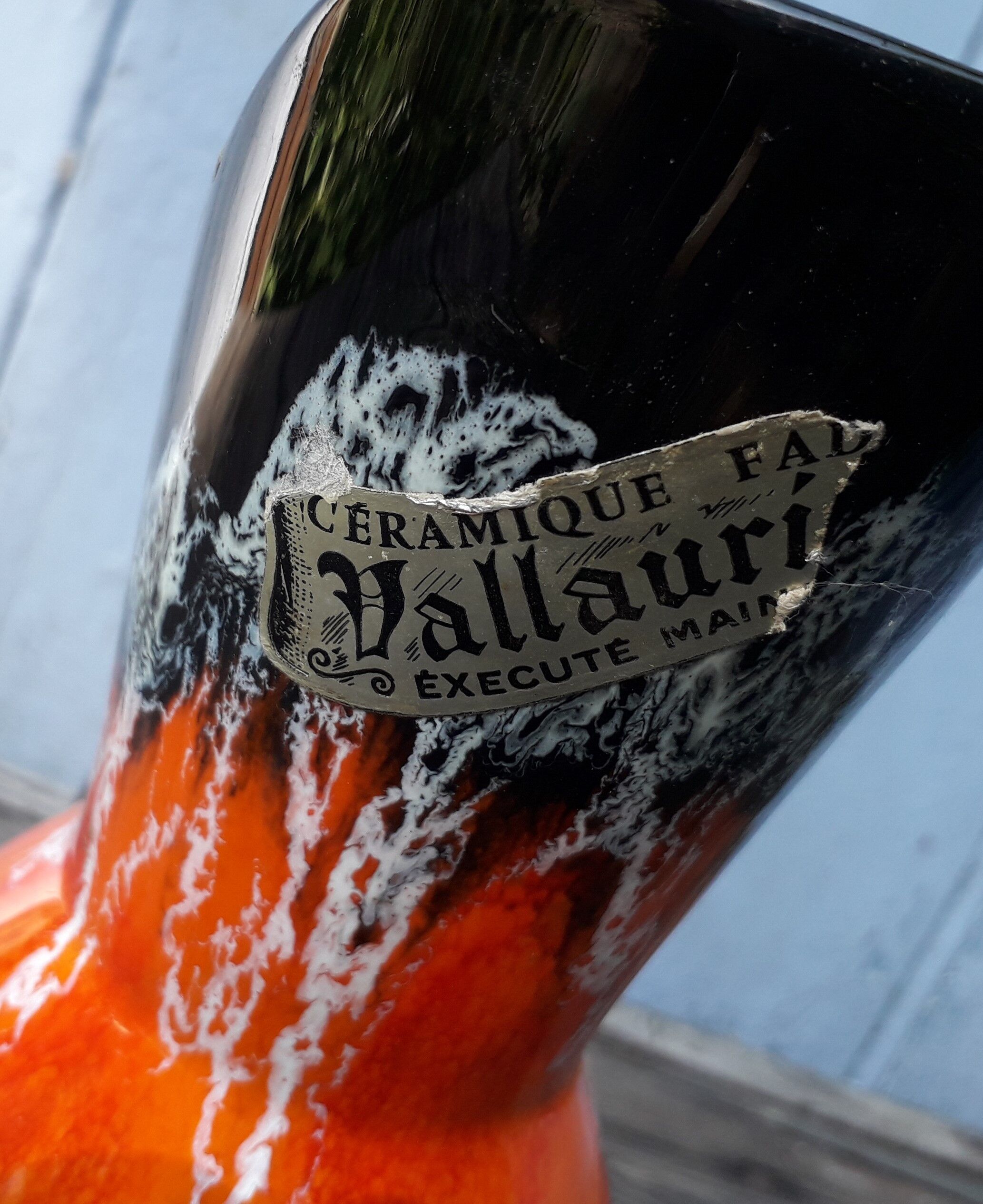 Vase tripod vallauris