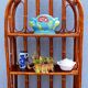 Rattan shelf