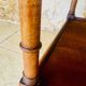 Art Deco Console with 3 levels, turned wood "Faux Bamboo", circa 1930s.