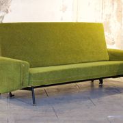 Set de salon canapé - 2 fauteuils design 1960 par Paul Geoffroy Troika Airborne