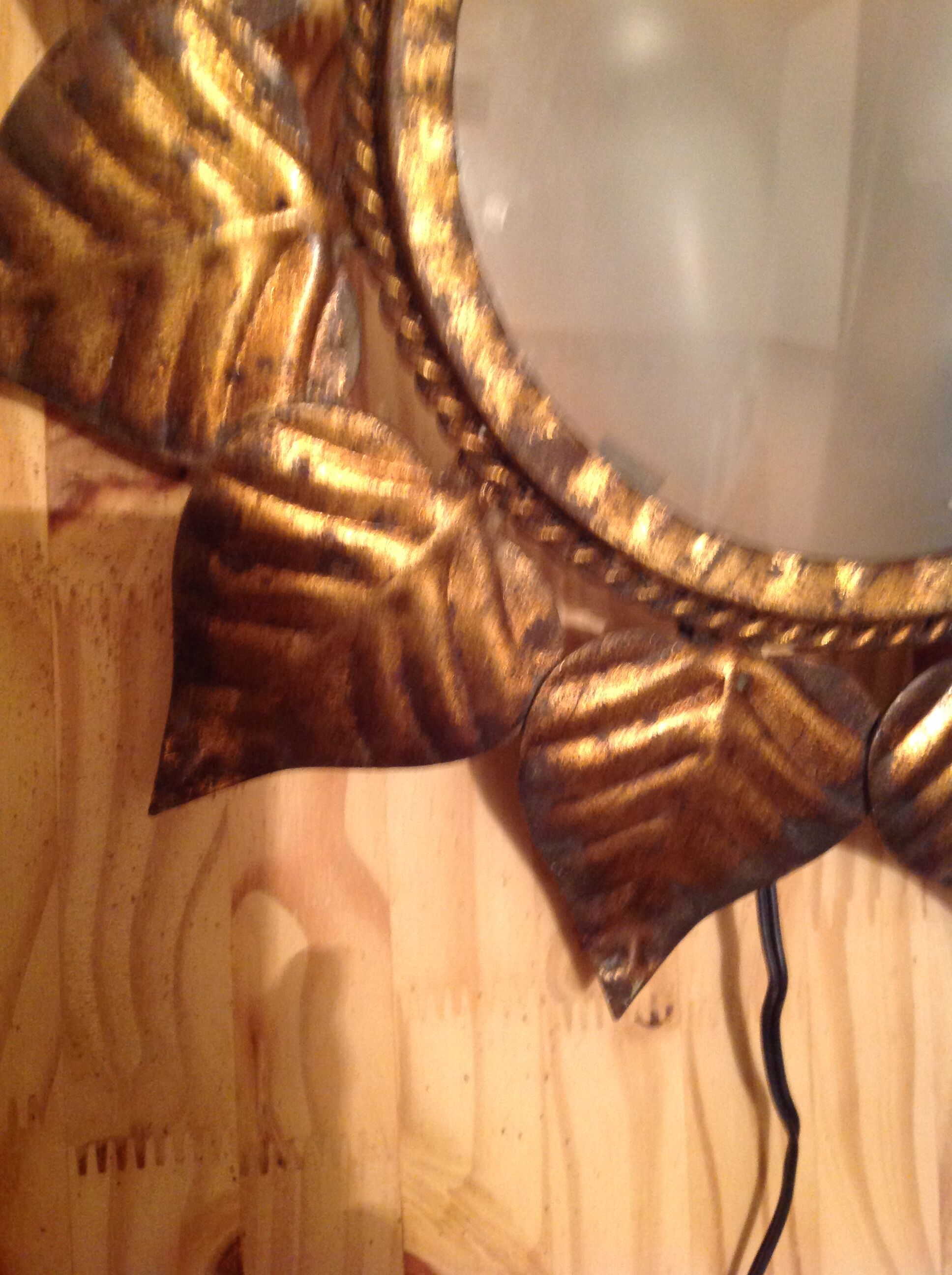 Vintage sun wall lamp