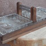 Art Deco ramekin holder, server or aperitif tray