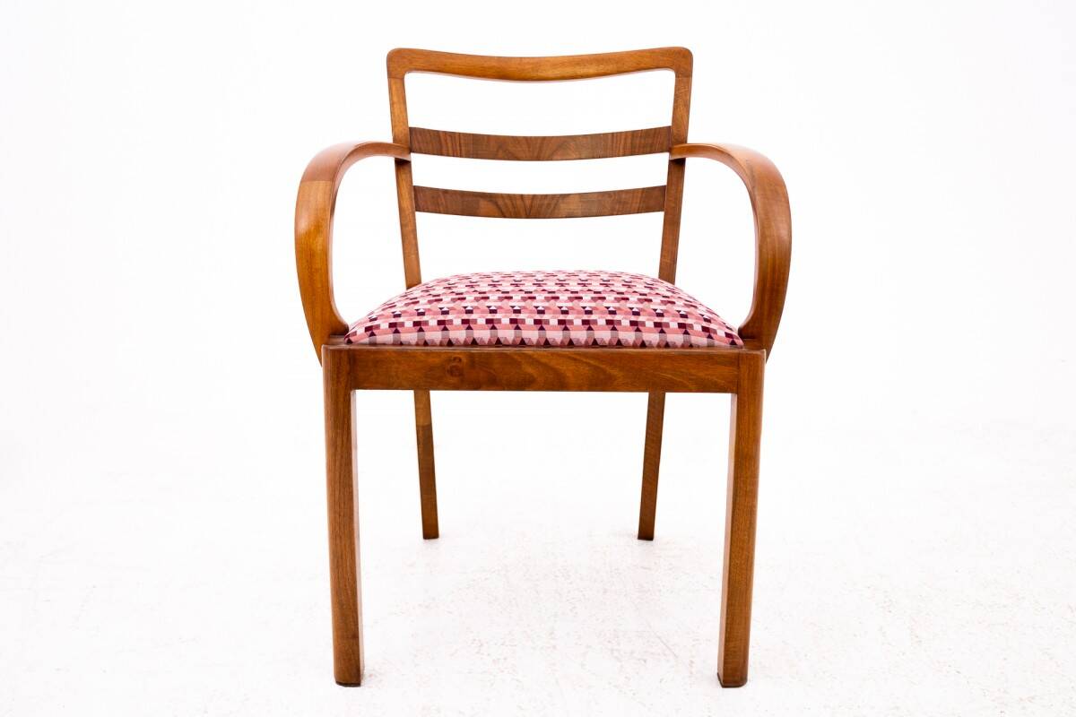 Paire de fauteuils Art Déco, Pologne, milieu du XXe siècle.
