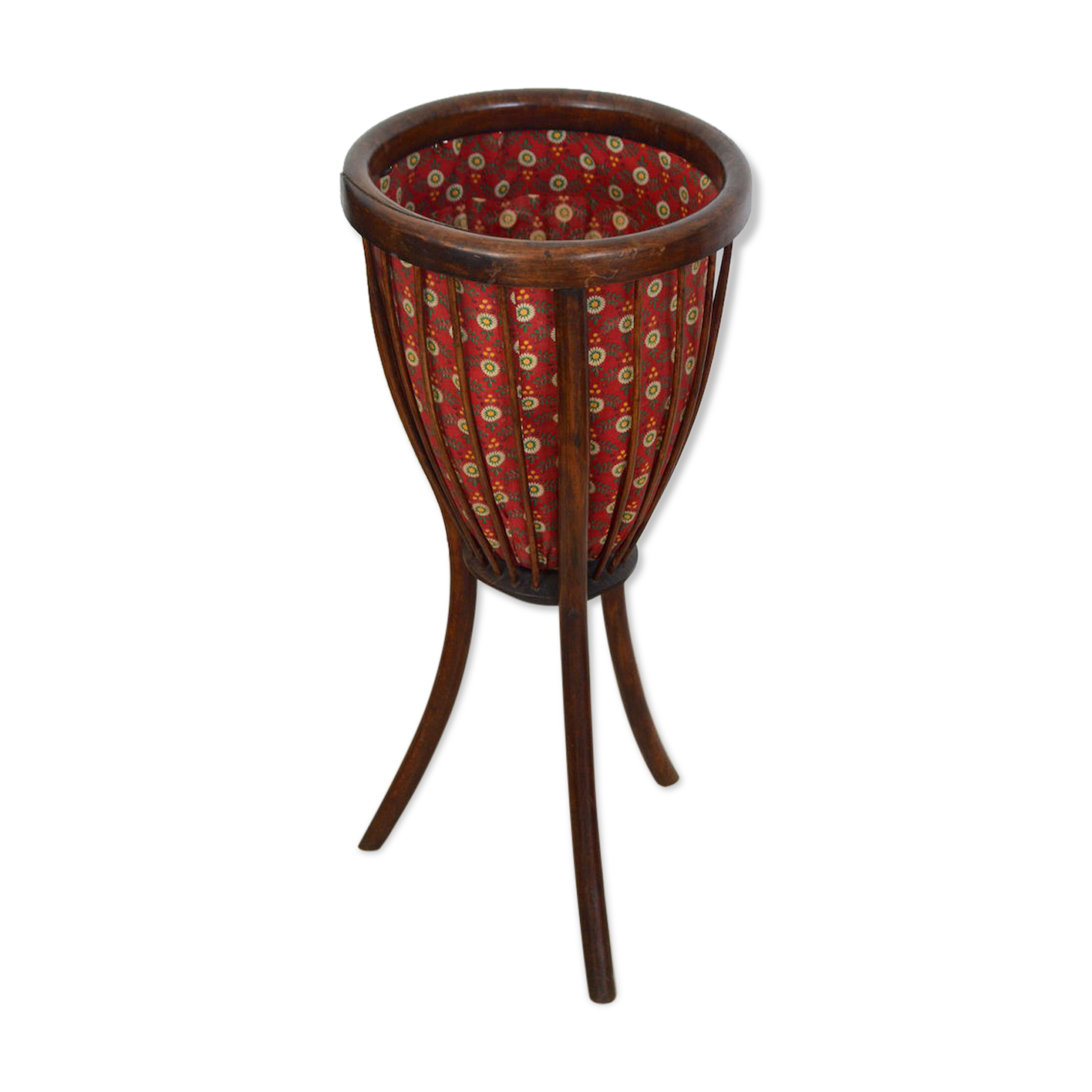 Rattan plant holder worker