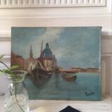 Oil painting on canvas Venetian landscape