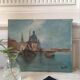 Oil painting on canvas Venetian landscape
