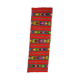 Red wool runner with colorful stripes, handwoven, Romania 225x80cm