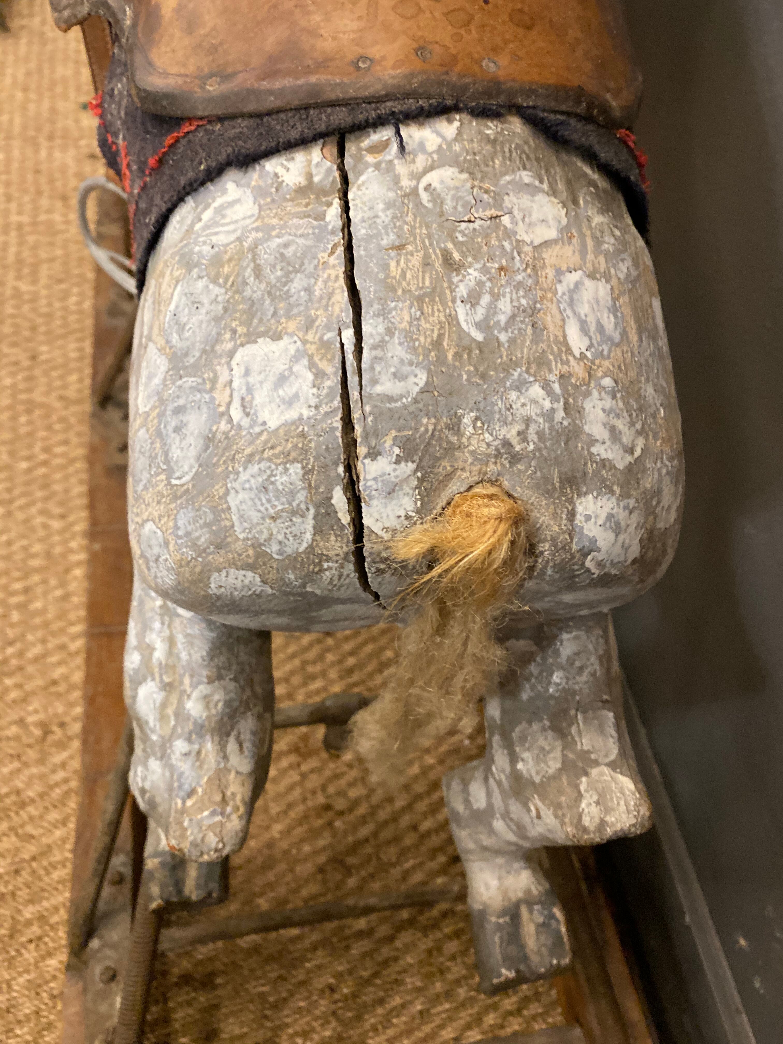 Wooden rocking horse 1900