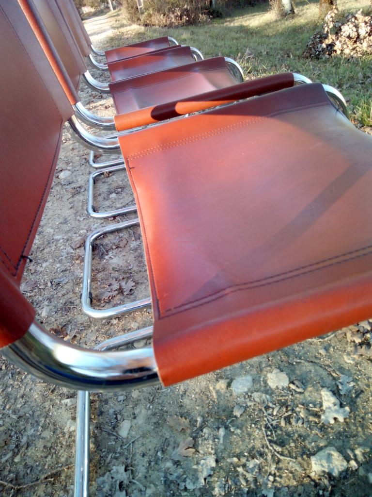 4 Marcel Breuer design chairs, model B33