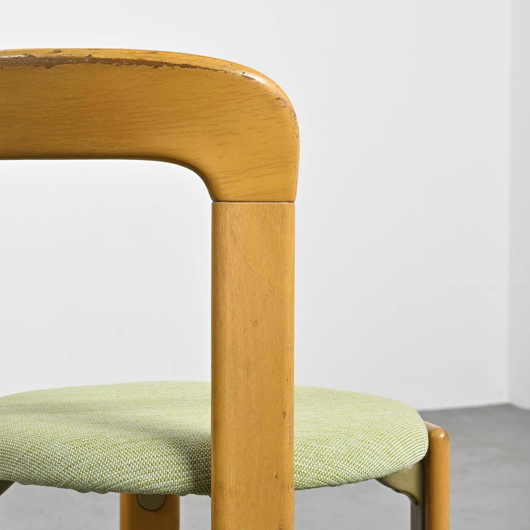 Suite de quatre chaises par Bruno Rey, 1971