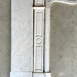 White marble fireplace