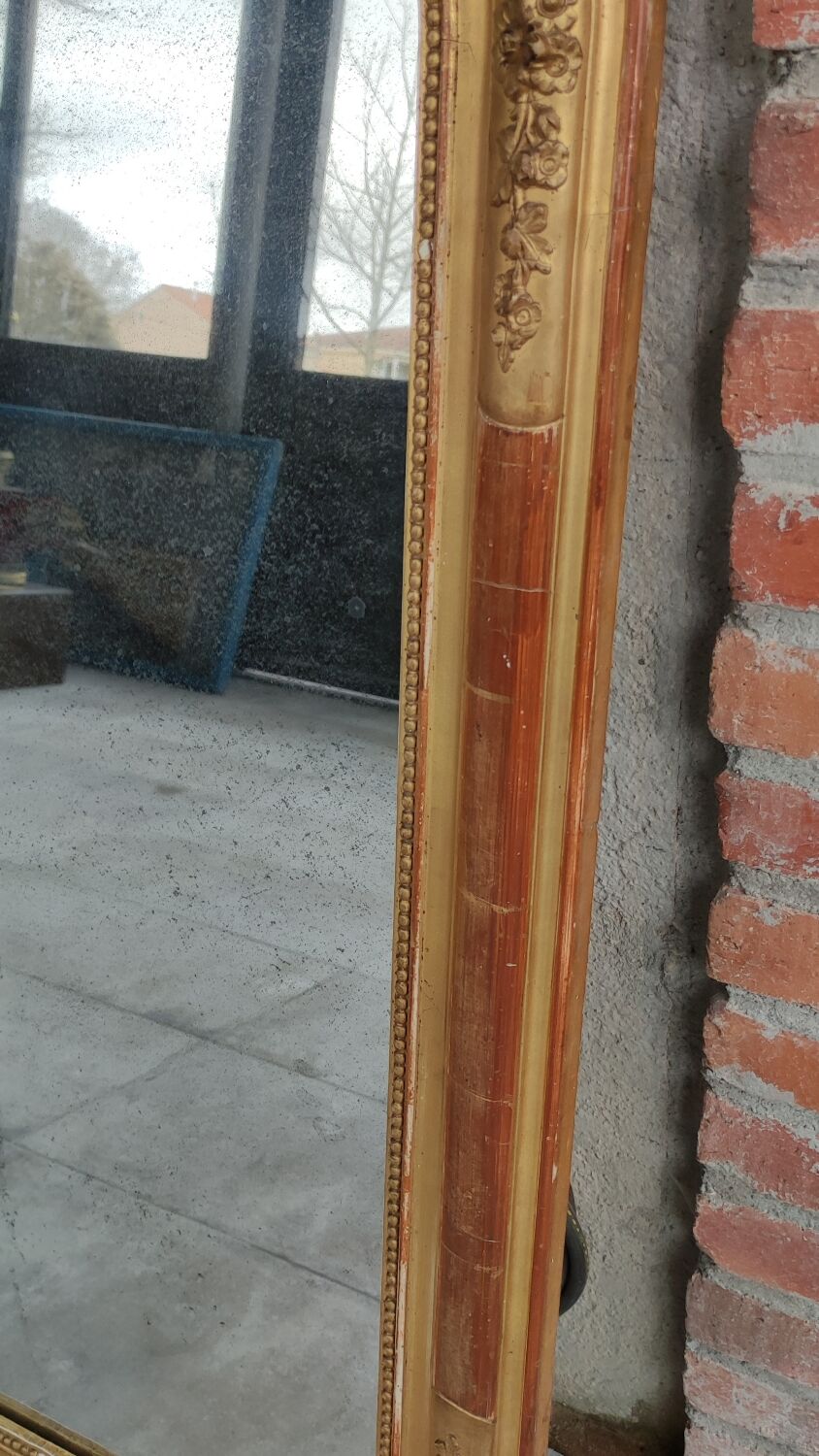 Gilded mirror Louis Philippe 71x94cm