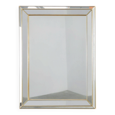 Grand miroir Deknudt de style Hollywood Regency dans un cadre doré, Belgique, 20e siècle