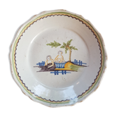 Assiette en faïence de Nevers