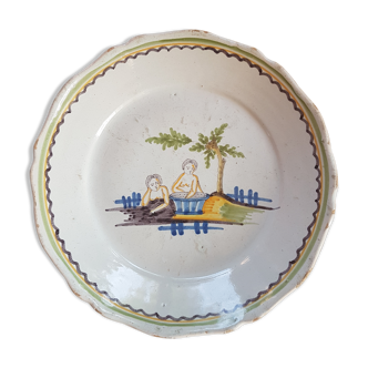 Nevers earthenware plate