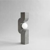 Table lamp, large model - dark gray, ceramic, contemporary work.